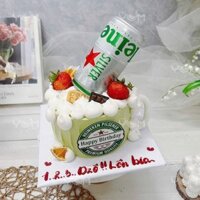 AK3919-12cm-Bánh kem bia Heineken