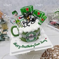 AK3921-14cm- bánh kem bia