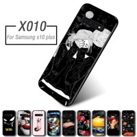 AKABEILA Đen Mềm TPU Ốp Điện Thoại dành cho Samsung Galaxy Samsung Galaxy S10 Plus G9750 G975F 6.4 inch TỰ LÀM Nóng hình Ốp Lưng Mềm Mại ốp Lưng Silicone [bonus]