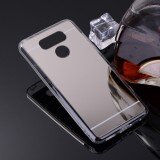 AKABEILA Mirror Phone Case For LG G6 G6+ H870DS H870 5.7 inch Luxury Metal Plating TPU Frame+Mirror Back Cover LG G6 H871 H872 H873 H870K LS993 Protective Mirror Cover - intl