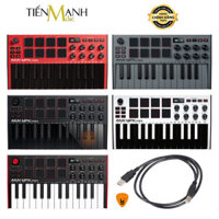 Akai MPK Mini MK3 - Midi Compact Keyboard Controller Bàn Phím Sáng Tác Sản Xuất Âm Nhạc Producer Hàng Chính Hãng - Kèm Móng Gẩy DreamMaker - Black