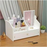 ❣️Kệ Mỹ Phẩm❣️ Mini, Kệ Để Đồ Trang Điểm Có Kèm Gương