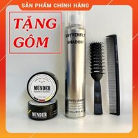 ❤️KHUYẾN MẠI SỐC❤️ Sáp Vuốt Tóc Nam MUNDER + Tặng Gôm Butterfly 320ml + Tặng Lược | Wax vuốt tóc nam | Keo vuốt tóc nam