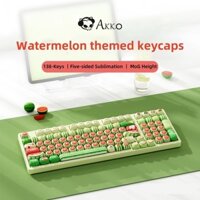 Akko 138-Keys Dưa Hấu Theo Chủ Đề Keycaps Cá Tính Cho Trẻ Em Đa Năng Bàn Phím Cơ Keycaps Cô Gái Quà Tặng