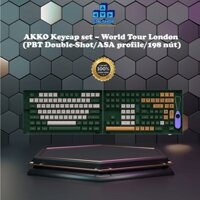 AKKO Keycap set – World Tour London (PBT Double-Shot/ASA profile/198 nút)