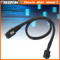 AKOASM Mini SAS SFF 8643 đến 8087 HD 12Gbps Tốc Độ Truyền Tải Thấp Giảm Linh Hoạt Bên Trong Cáp dành cho Máy Chủ máy chủ