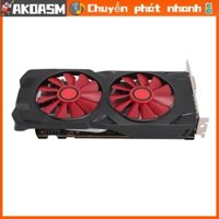 AKOASM Trò Chơi Card Đồ Họa RX580 8GB GDDR5 256bit Êm Quạt Làm Mát Kép PCIe Game Cho Máy Tính Để Bàn
