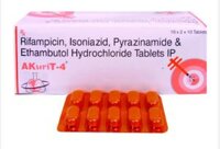 Akurit-4 Thuốc điều trị bệnh lao hiệu quả của Ấn Độ (Isoniazid 75mG Rifampicin 150mg Ethambutol 275mg Pyrazinamide 400mg)