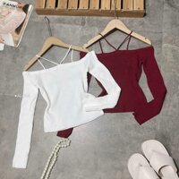 AL094  Áo len trễ vai siêu hot