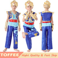 Aladdin Đèn Thần Hoàng Tử Aladdin Trang Phục Hóa Trang Cho Trẻ Em Bé Trai Người Lớn Halloween Giáng Sinh Hiệu Suất Bộ Quần Áo