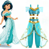 Aladin và đèn ma thuật Hoa nhài trang phục hóa trang Ngày lễ trẻ em Trang phục khiêu vũ Aladdin đèn ma thuật Hoa nhài Trang phục công chúa Halloween Bộ hai mảnh
