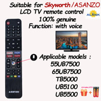 Alank— Chính hãng100% kèm Pin 2pcs Giọng nói remote điều khiển TIVI Smart  ASANZO 55UB7500 65UB7500, TB5000, UB5100, UB5500