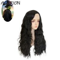 Alarion Elphaba Glinda Cosplay Tóc Giả, Tóc Giả Đuôi Ngựa Giả Tưởng Phim Xù Cosplay Tóc Giả, Trang Phục Hóa Trang Lông Tơ Tóc Vàng Tự Nhiên Dài Sóng Xoăn Tóc Xoăn ​Lễ hội Halloween