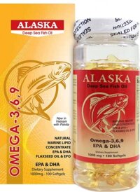 Alaska Deep Sea Fish Oil Omega-3,6,9 giúp bổ mắt, hổ trợ tim mạch