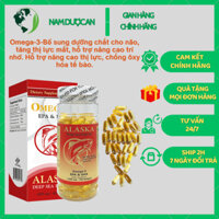 Alaska Deep Sea Fish Oil Omega-3 Lọ 100 Viên - Hỗ Trợ Tăng Cường Bổ Mắt, Bổ Não, Đẹp Da