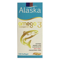 Alaska Omega 3 Coenzym Q10, hỗ trợ làm giảm nguy cơ mắc bệnh tim mạch