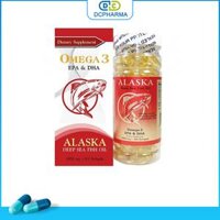 Alaska Omega 3 EPA & DHA 1000mg Mỹ (Lọ/100v) (đỏ)
