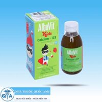 Albavit Kids Calcium + D3 Siro hỗ trợ tăng chiều cao (chai 150ml)