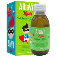Albavit Kids Calcium + D3 Sol. giúp phát triển xương và răng chắc khỏe, duy trì và tăng cường hệ miễn dịch