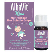 Albavit Kids Multivitamin Max Soluble Drops, hỗ trợ củng cố phát triển sức khỏe cho trẻ