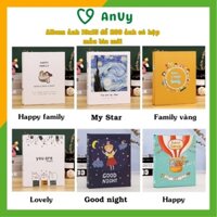 Album ảnh 10x15 đựng 200 tấm có hộp sang trọng nhiều mẫu bìa mới để ảnh gia đình ảnh cho con