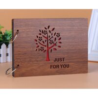 Album ảnh bìa gỗ  just for you 22x16 cm