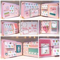 [Album ảnh Handmade] Scrapbook cho bé gái❤️