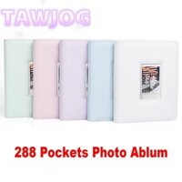 Album ảnh máy ảnh tức thì TAWJOG, Vé rạp chiếu phim 288 Túi lưu trữ hình ảnh 3 inch, Tem da PU Bộ sắp xếp thẻ dung lượng lớn cho Fujifilm Instax Mini 12 / 11 / 9