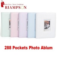 Album ảnh máy ảnh tức thì RIAMPSON, Vé rạp chiếu phim 288 Túi lưu trữ hình ảnh 3 inch, Bộ sưu tập Tem sách Da PU Bộ sắp xếp thẻ cho Fujifilm Instax Mini 12 / 11 / 9