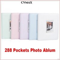 Album ảnh máy ảnh tức thì CVMAX, 288 túi vé rạp chiếu phim Lưu trữ hình ảnh 3 inch, Hộp đựng thẻ da PU dung lượng lớn cho Fujifilm Instax Mini 12 / 11 / 9