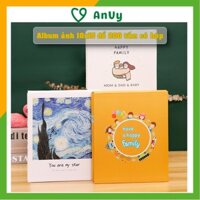 Album đựng ảnh 10x15 để 200 tấm có hộp bìa chống thấm nước giữ ảnh cho con Kho album ảnh AnVy
