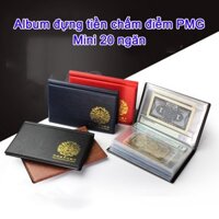 Album Đựng Tiề.n Chấm Điểm PMG Mini gồm 20 lá phơi trong suốt để được 20 tờ