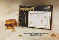 Album - scrapbook handmade tông ánh kim - Kích thước: 21cm x 24cm
