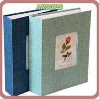 Album Sổ Lưu Niệm Lớn MISSIPS, Bìa Lanh 4x6 Ảnh Album Ảnh, DIY Viết 200 Túi Album Ảnh Trượt Trong Kỷ Niệm Gia Đình Đám Cưới