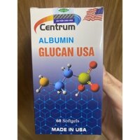 ALBUMIN Glucan usa- Viên uống tăng sức đề kháng, bổ sung đạm, vitamin và khoáng chất thiết yếu cho cơ thể hộp 60v