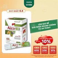 Alco-Med Hỗ Trợ Giải Rượu Bia Giải Độc Gan Giảm Mệt Mỏi Buồn Nôn  _ Chính Hãng