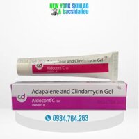Aldocont C gel (15g) Adapalene 0.1% & Clindamycin 1% kháng sinh - kem trị mụn trứng cá, mụn viêm, kiểm soát dầu