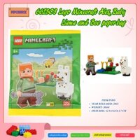 ALEX, BABY LLAMA AND BEE  - Túi nhân vật đồ chơi lắp ráp LEGO Minecraft  paper bag - 662308
