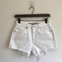 Alexander W King A Letter Rhinestone Fringe Super Versatile Slimming Denim Shorts