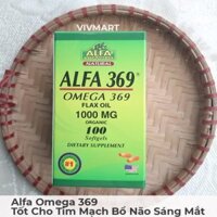 Alfa Omega 369 Flax Oil – Khỏe Tim, Tăng Trí Nhớ, Sáng Mắt