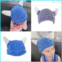 Alia Màu Phù Hợp Với Hoạt Hình Bò Sừng Bện Mũ Cho Bé Đan Mũ Ấm Cosplay