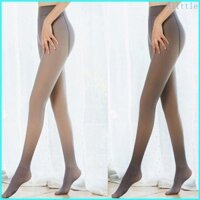Alia Nữ Ấm Áp Giả Trong Suốt Quần Giả Lông Cừu Lót Vớ Opaque Quần