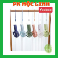 ☘️LIÊN TỤC 30 TIẾNG☘️ Quạt cầm tay Yoobao F03 6000 mah tặng dây đeo - quạt mini để bàn sạc tích điện pin cực khỏe