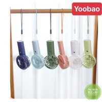☘️LIÊN TỤC 30 TIẾNG☘️ Quạt cầm tay Yoobao F03 6000 mah tặng dây đeo - quạt mini để bàn sạc tích điện pin cực khỏe