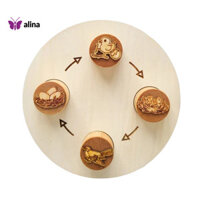 Alina Life Cycle Learning Tray Đồ chơi giáo dục lấy cảm hứng từ thiên nhiên Bộ bảng xếp hình vòng đời bằng gỗ dành cho trẻ mới biết đi Đồ chơi giáo dục cho bé trai và bé gái Khay học tập ếch và chim