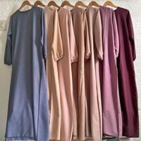 Aline dress abaya style Plain