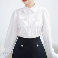 ALINE SHIRT( LAMI- ÁO SƠ MI TRẮNG XOẮN LI)