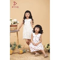 Alisa_Đầm quả tròn nơ quả sồi vàng