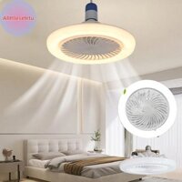 Alittlesetrtu 1PC E27 Vít Quạt Ánh Sáng 2 Trong 1 Chế Độ Ba Tốc Độ Đèn LED Hạt Điều Khiển Từ Xa Điều Khiển Tường Phòng Ngủ Quạt Đèn Trần VN