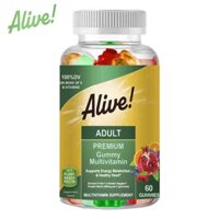 Alive Kẹo dẻo Adult Premium Gummies Multivitamin, vị nho và anh đào, 60 viên